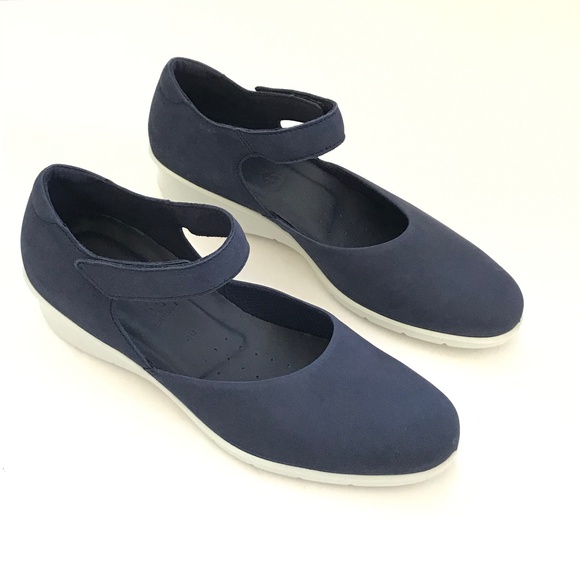 ECCO Wedge Mary Jane Shoes Felicia Night Sky Women’s Size 40 US 9 - 9.5